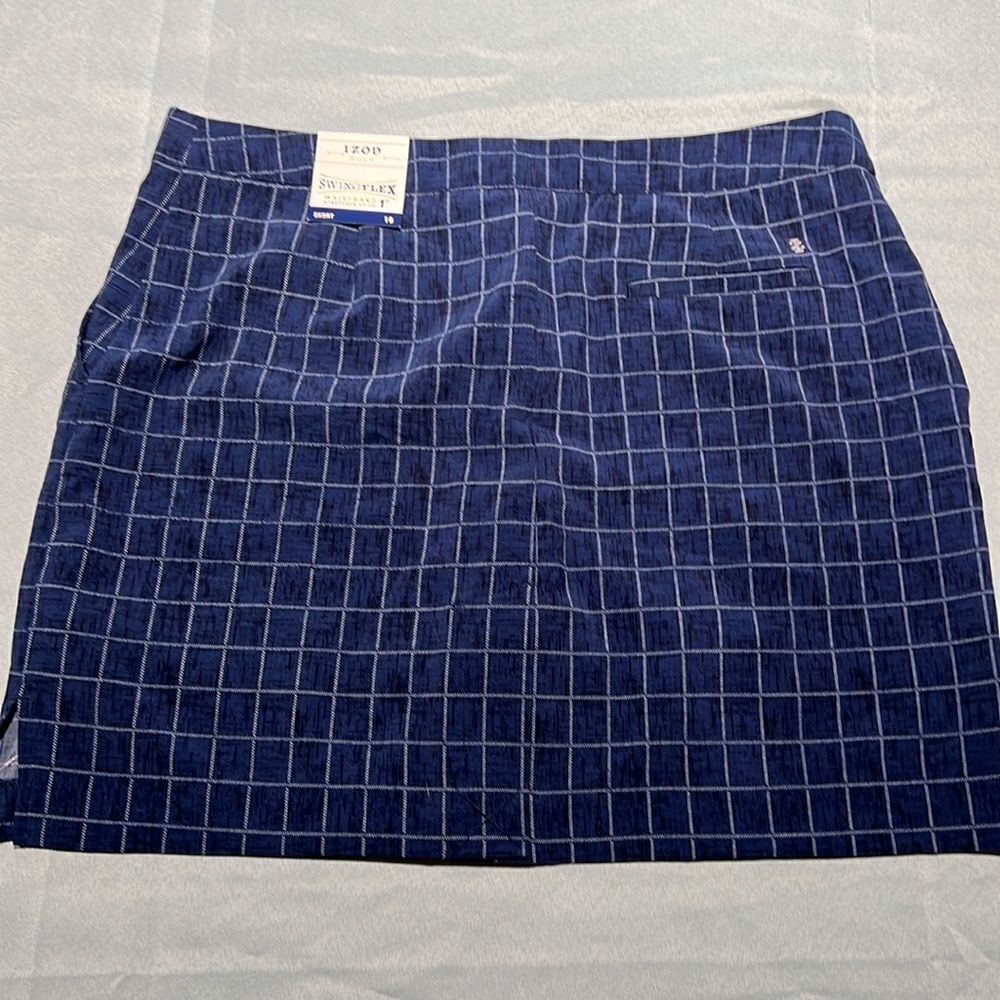 IZOD Golf Plaid Skort NWT Size 10 C33 - Picture 6 of 9